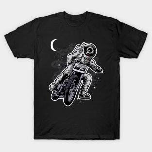 Astronaut Motorbike Polkadot DOT To The Moon Crypto Token Cryptocurrency Wallet Birthday Gift For Men Women Kids T-Shirt